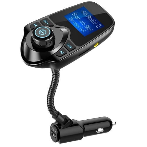 Nulaxy Wireless In-Car Bluetooth FM Transmitter - KM 18