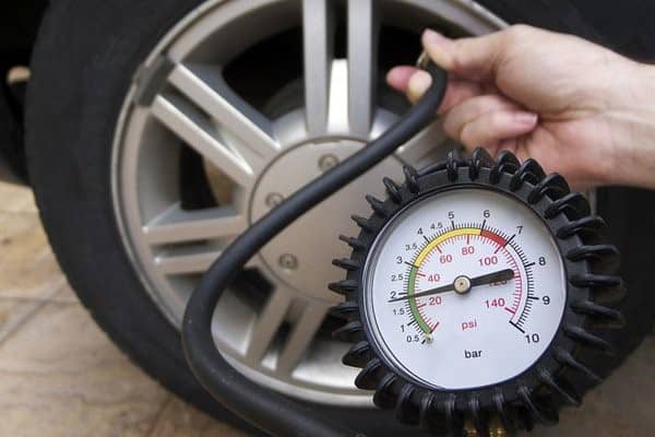 Tire gauge pressure